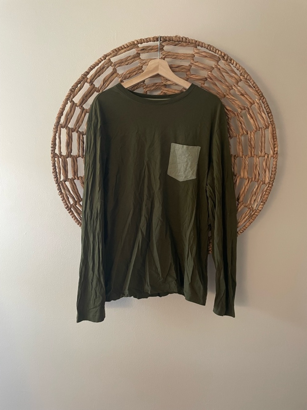 Original Use Long-Sleeve Pocket Tee - Olive